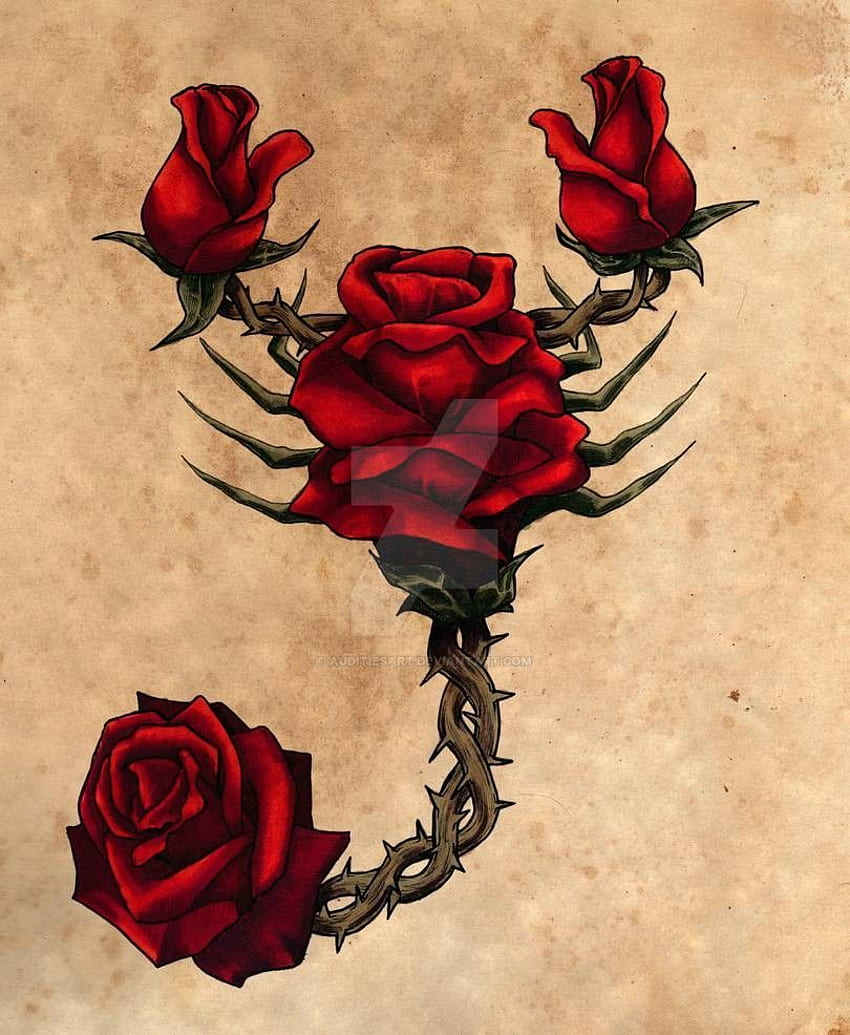 Rose  and Scorpion   By Living Canvas Tattoo Art  Facebook