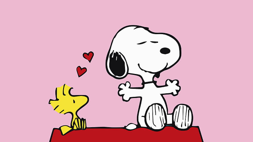 Snoopy & Woodstock papel de parede HD
