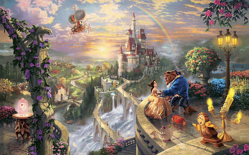 Alfa img Showing gt Disney Fairy Tale Art [] for your , Mobile & Tablet. Explore Thomas Kinkade Disney . Disney Thomas Kinkade , Thomas Kinkade HD wallpaper