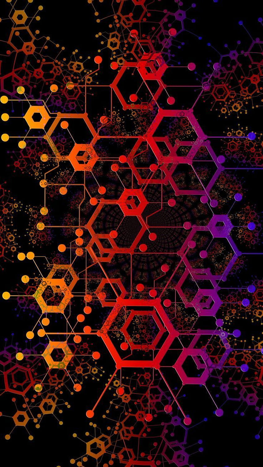 Red Geometric HD phone wallpaper