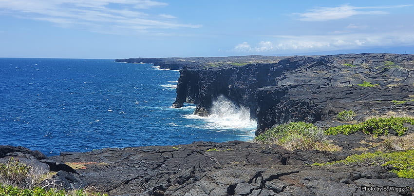 Holei Arch, Hawaii, Hawaii, Ocean, Arch, Water, Holei, Waves, Sky, Lava, Clouds HD wallpaper