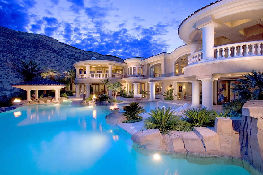 Luksusowy dom za milion dolarów - - - Wskazówka, luksusowa rezydencja Tapeta HD