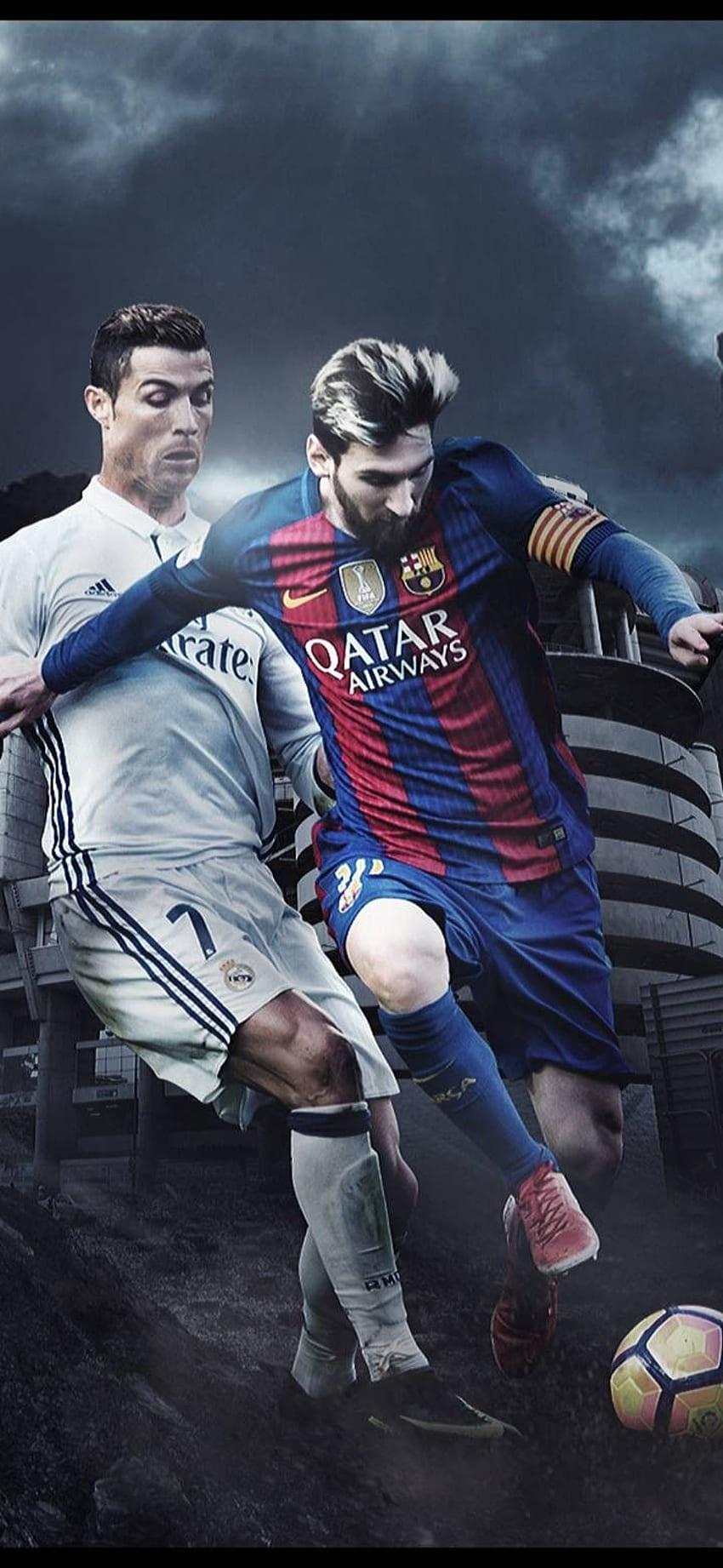 Download A Match Messi And Ronaldo 4k Wallpaper  Wallpaperscom