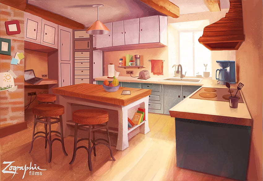 The Brownies background concepts. Anime background, Kitchen background, Anime  background HD wallpaper | Pxfuel