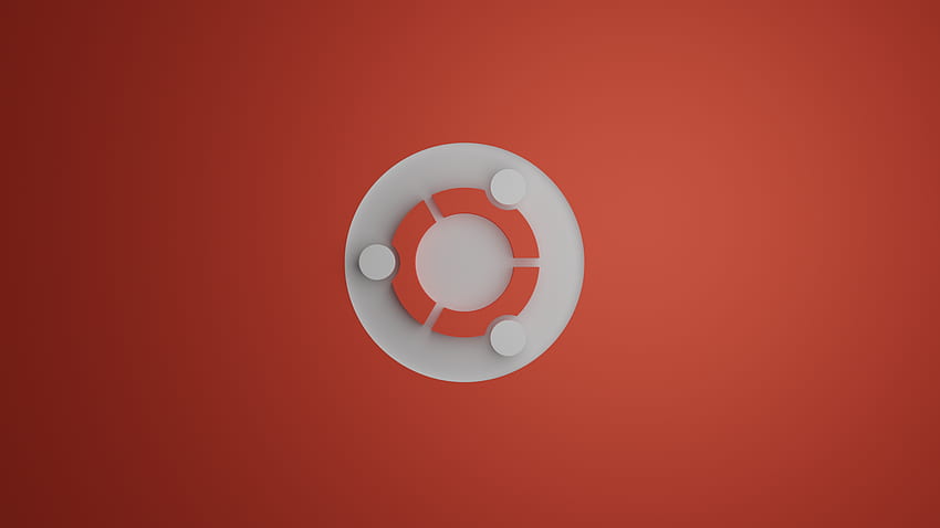 OC Ubuntu logosunu 3D yazılımda yeniden oluşturdum ve render ettim.: Ubuntu HD duvar kağıdı