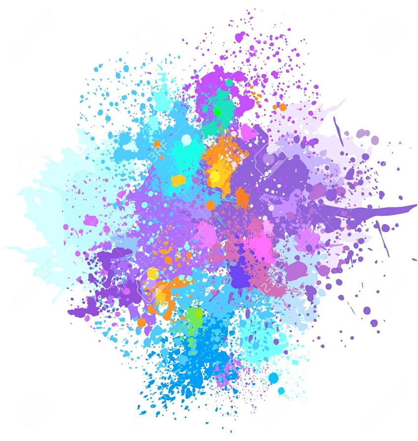 Paint Splatter Background, Colorful Paint Splatter HD phone wallpaper