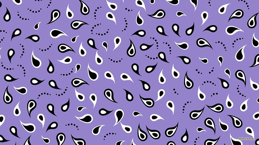 Purple pattern. Barbara's, Purple Paisley HD wallpaper