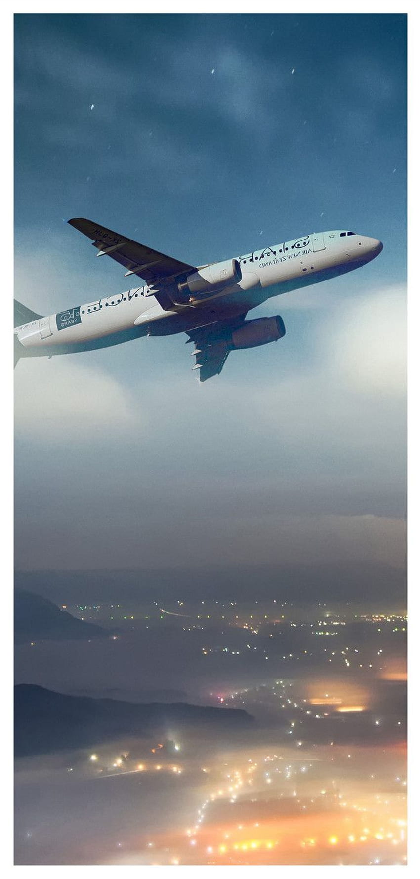 Handy-Hintergrund für Flugzeuge in großer Höhe 400432776 HD-Handy-Hintergrundbild