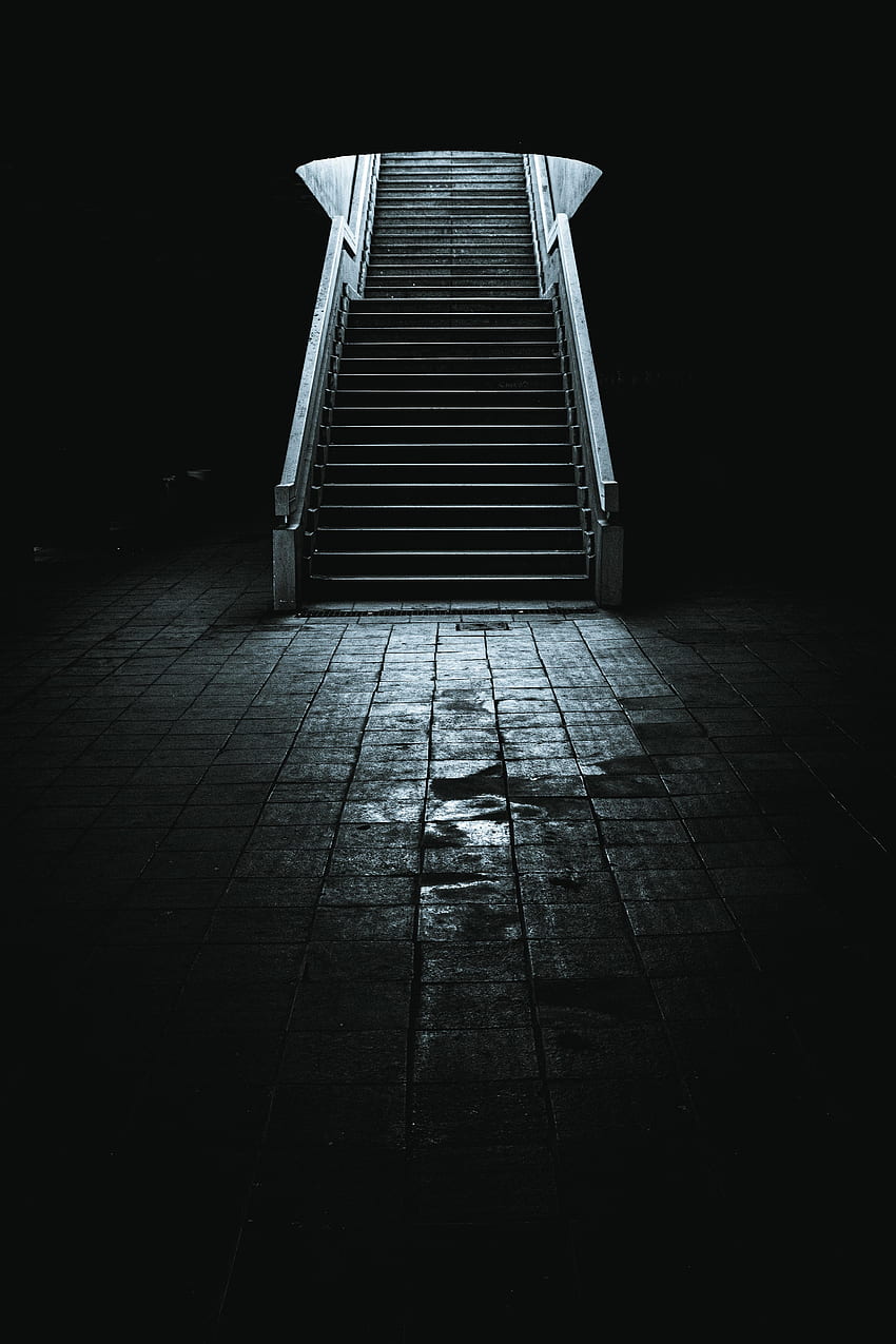 Oscuro, Escalera, Escaleras, Túnel fondo de pantalla del teléfono