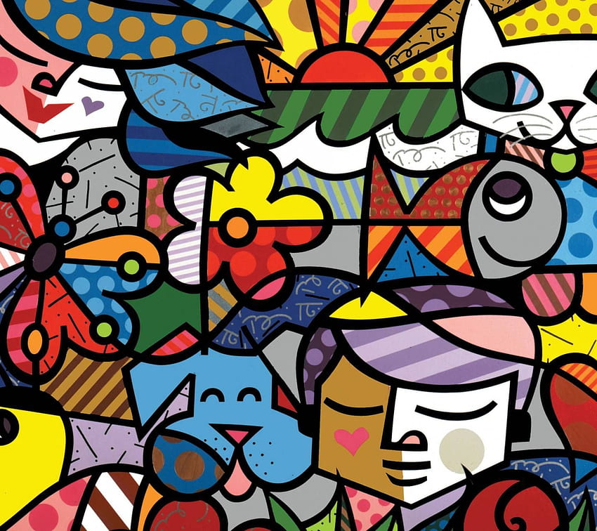 Colinwarren on Manualités in 2020. Renkli soyut sanat, Karikatür , Pop sanatı, Brezilya sanatı HD duvar kağıdı
