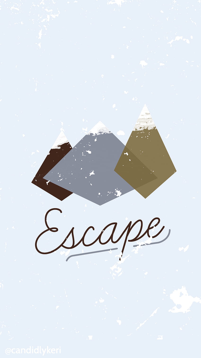 Escape cute mountain winter/fall scene you can for on the blog HD phone wallpaper