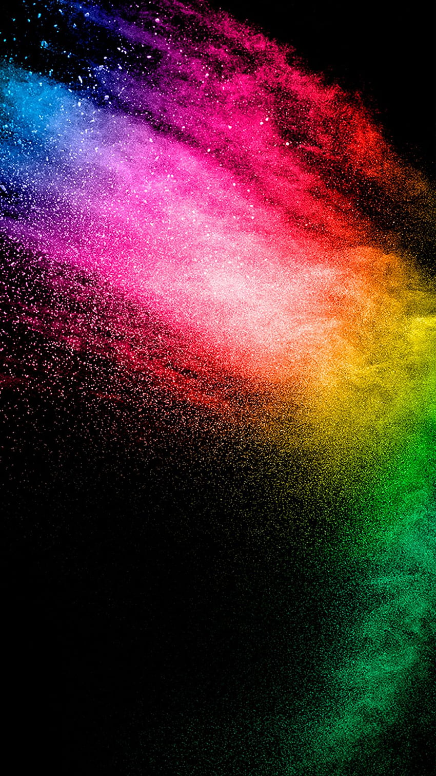 Rainbow Colored Light Particles, Girly Rainbow HD phone wallpaper