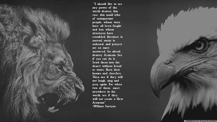Armenian, Eagle and Lion HD wallpaper