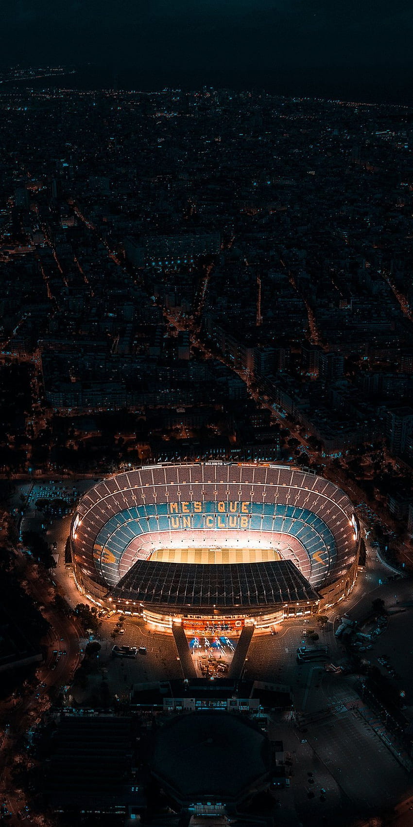 Camp Nou w Barcelonie Tapeta na telefon HD