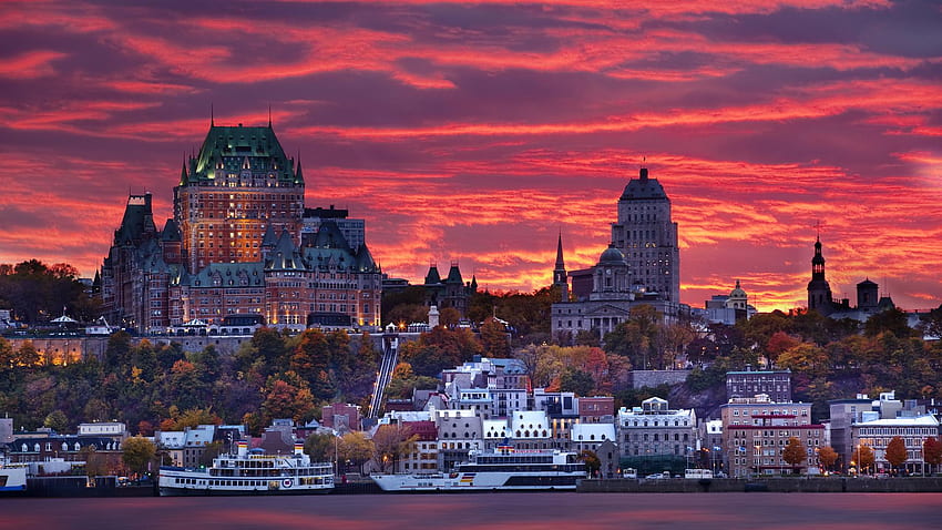 Quebec City, Quebec Kanada HD duvar kağıdı