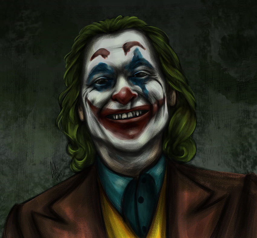 Joaquin Phoenix as the new Joker for 'The Joker' movie. Digital, Joker ...