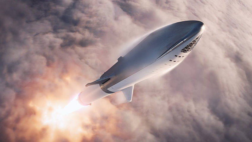 우주선과 슈퍼 헤비: SpaceX의 화성 식민지 차량. 공간 HD 월페이퍼