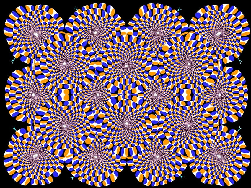 Ilusión Hermosa mudanza del día: a la izquierda del Hudson, ilusión óptica en movimiento fondo de pantalla