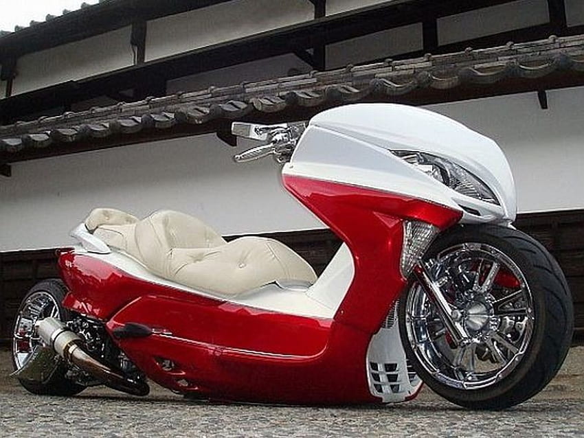 Motocicleta hecha a mano, hecho a mano, japonés, motocicleta, genial fondo de pantalla