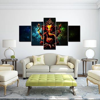 Buy Glowvia Art Royal Gold For Wall, Floral For Home Office Living Room ...