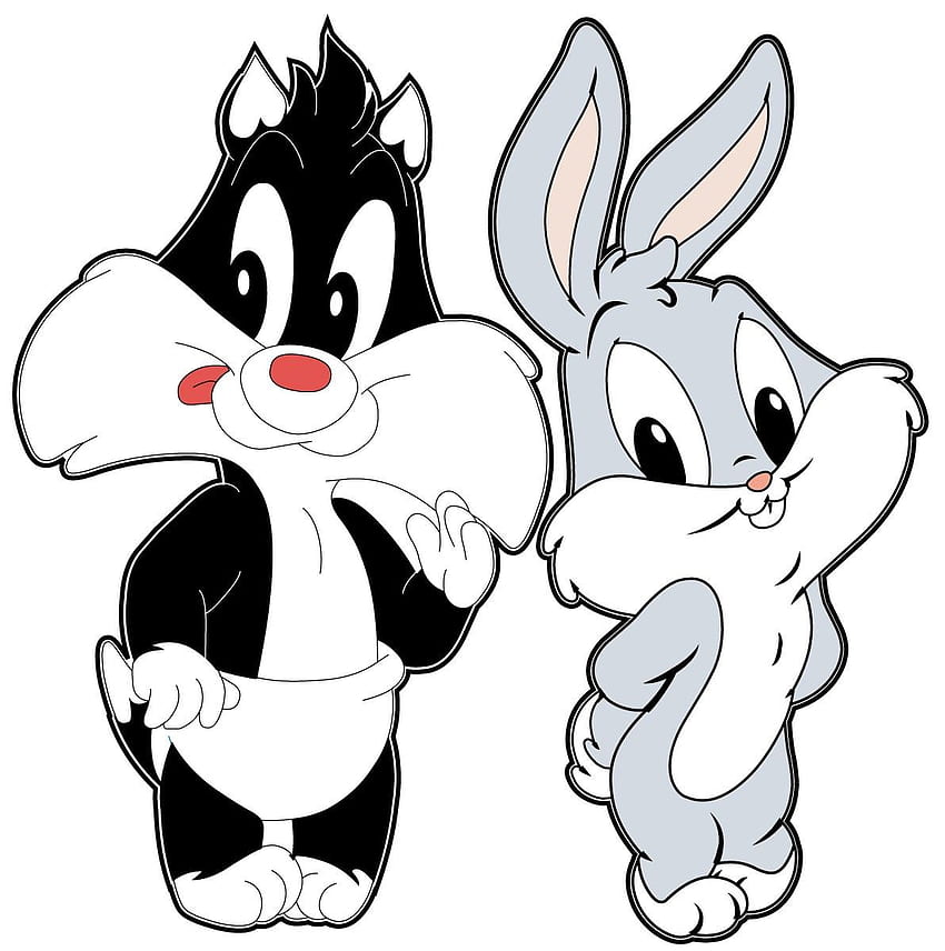 Baby Sylvester And Baby Bugs Bunny - บักส์บันนี่ ซิลเวสเตอร์ Looney, Baby Looney Tunes วอลล์เปเปอร์โทรศัพท์ HD