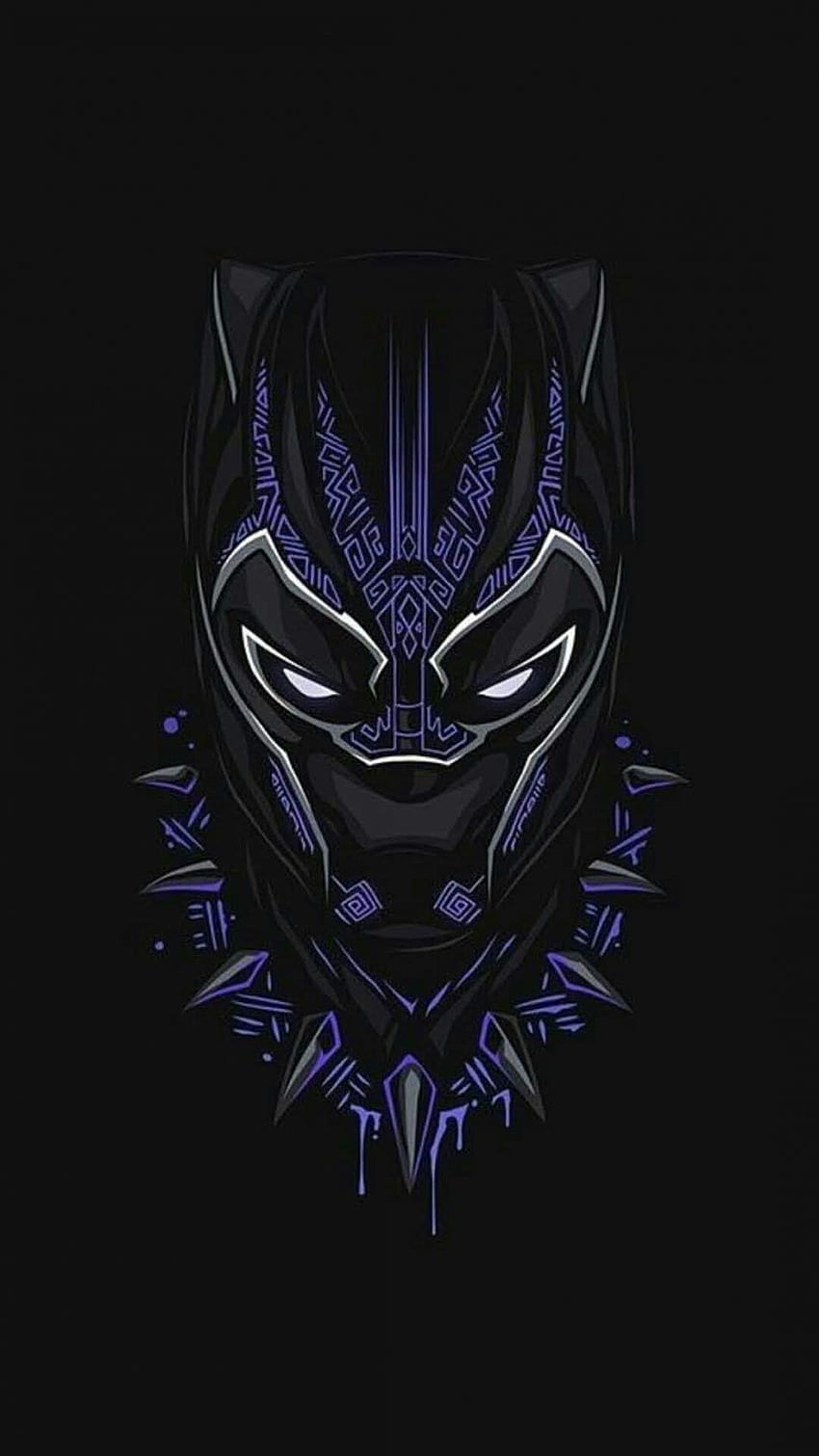 Review Film: Black Panther, Black Panther Marvel Logo wallpaper ponsel HD