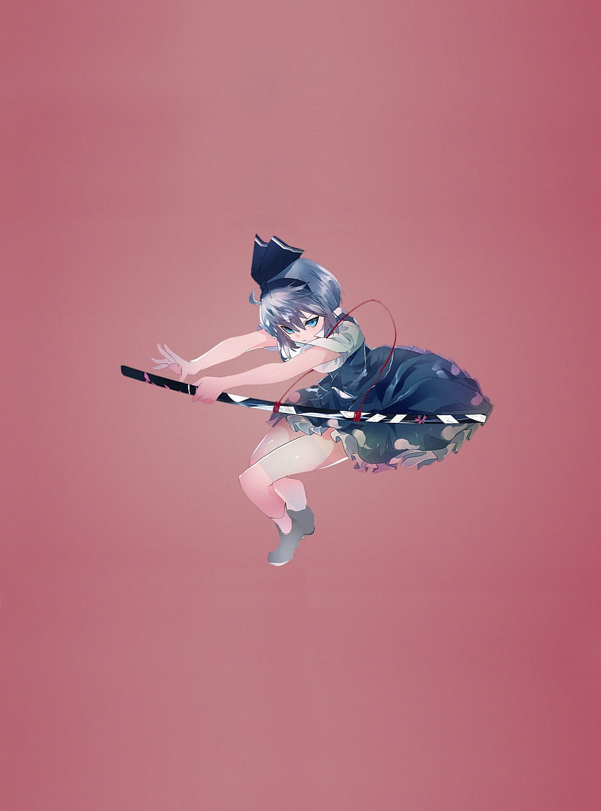 Youmu Konpaku, warrior, touhou, anime girl HD phone wallpaper