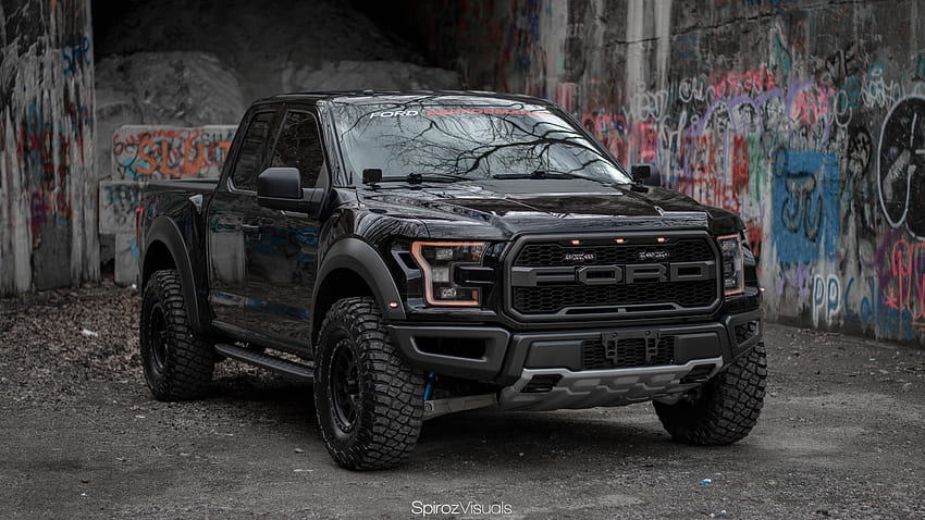 Ford Raptor ist bereit für den Kampf, schwarzer Ford Raptor HD-Hintergrundbild