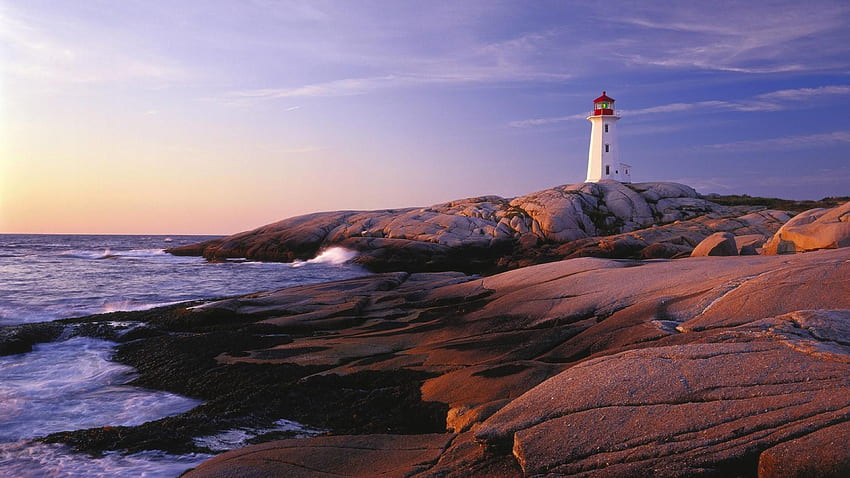 Scotia Nova Peggy039s point lighthouse Canada Ocean World Lighthouse HD wallpaper
