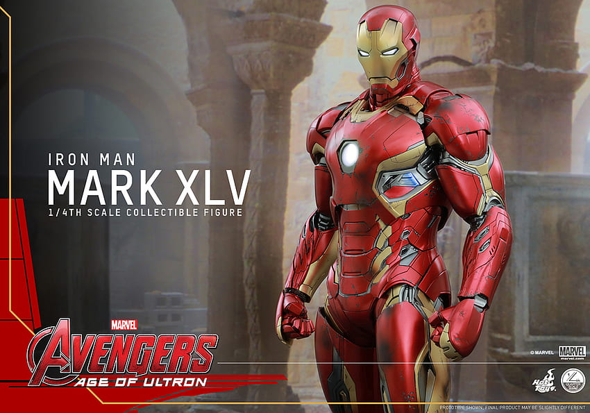 Hot Toys' 1 4th Scale Iron Man Mark XLV Figure. Plastic And Plush, Iron Man Mark 45 HD wallpaper