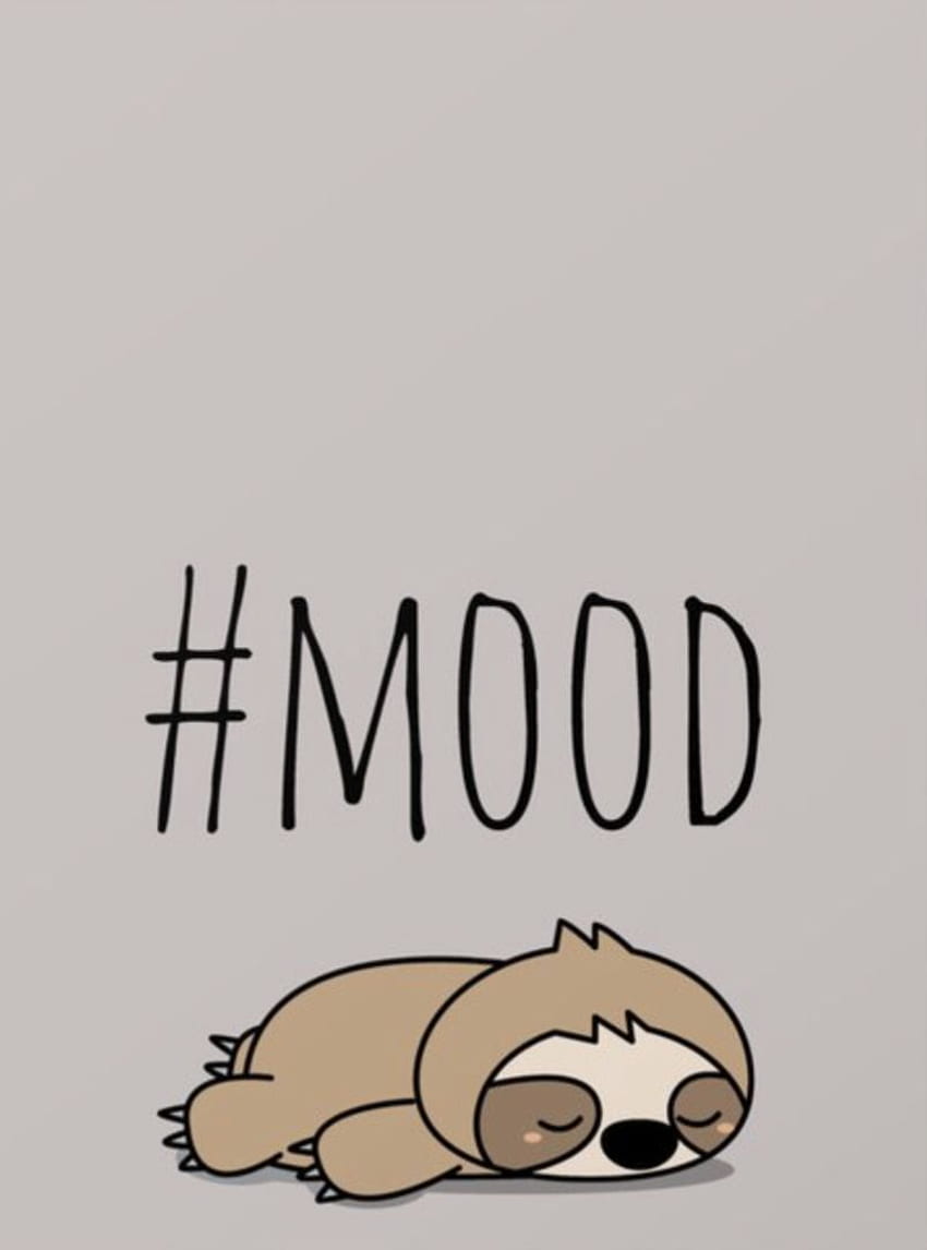 Sleepy Sloth. Coffee & Cute. Cute, Sleep Cartoon HD phone wallpaper