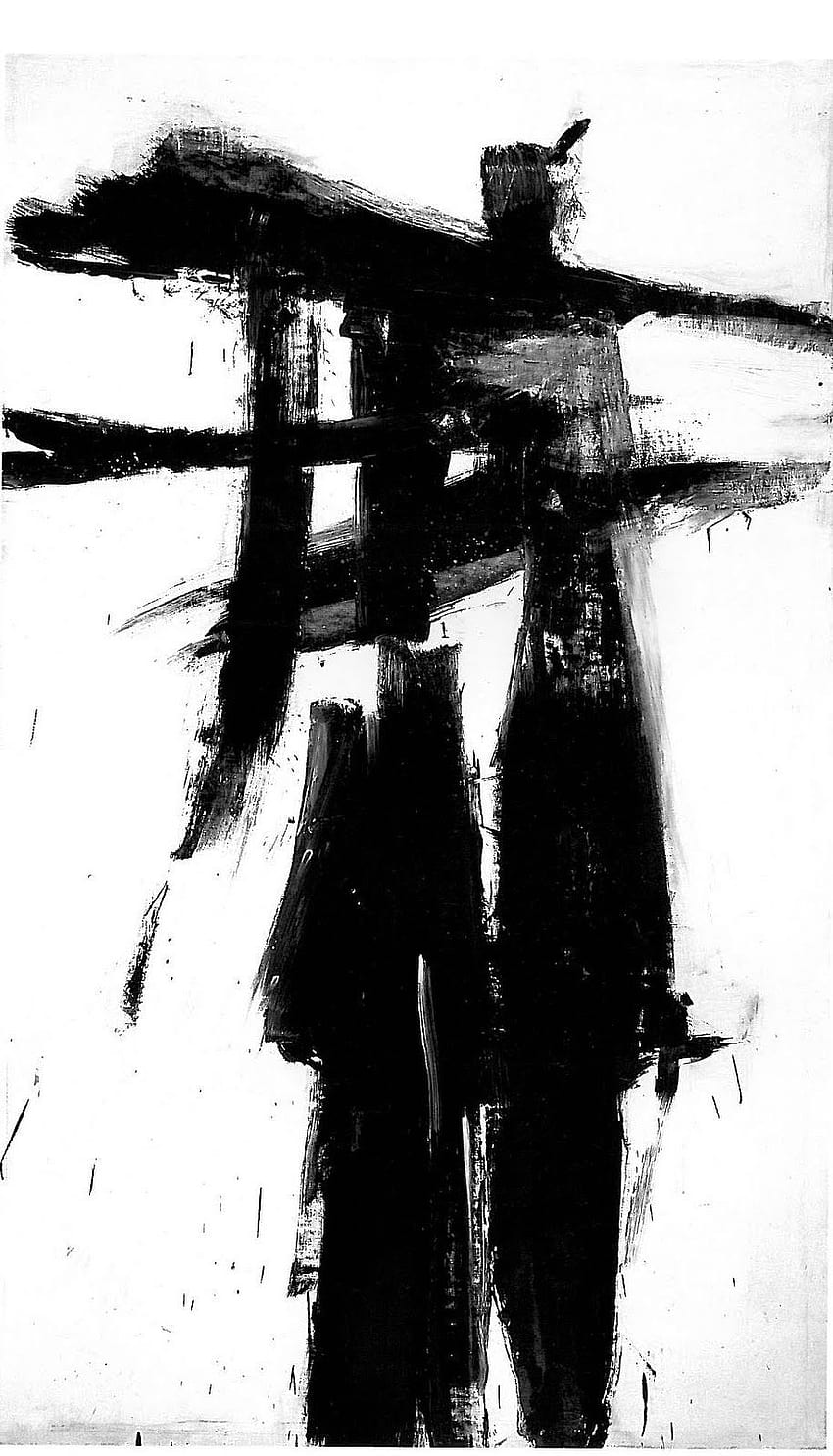 TANPA JUDUL - Franz Kline. Seniman abstrak terkenal, Lukisan seni hitam, Franz kline wallpaper ponsel HD