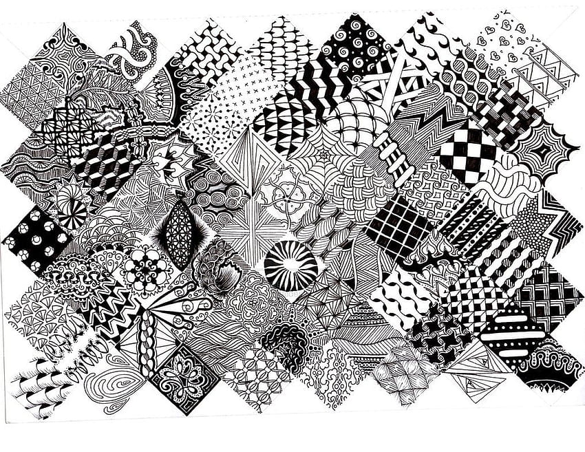 Zentangle パターンの共有 高画質の壁紙