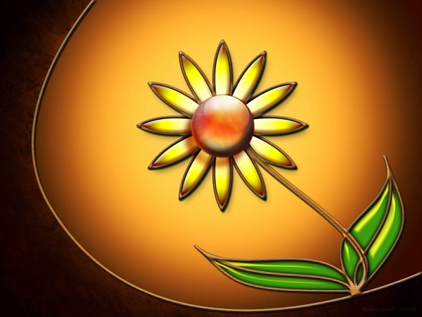 flor de oro, flores, abstratc fondo de pantalla