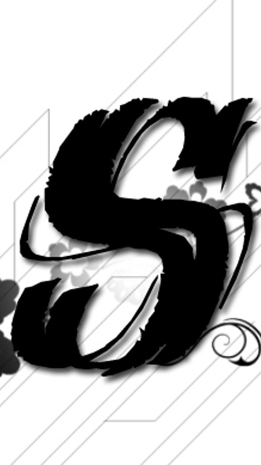 S For Lively, Black Theme, Alphabet Letter HD phone wallpaper | Pxfuel