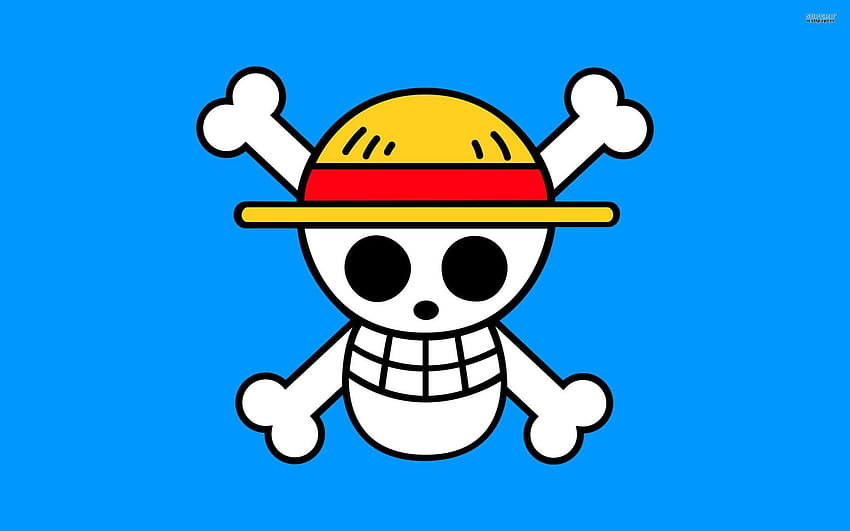 One Piece Flag, One Piece Jolly Roger HD wallpaper