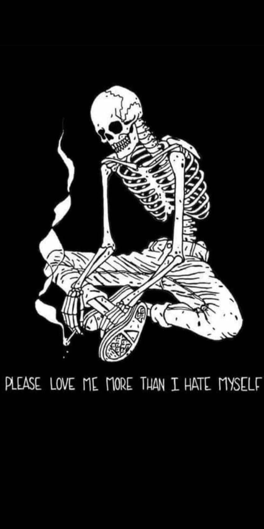 Sad skeleton, Hate Me HD phone wallpaper | Pxfuel