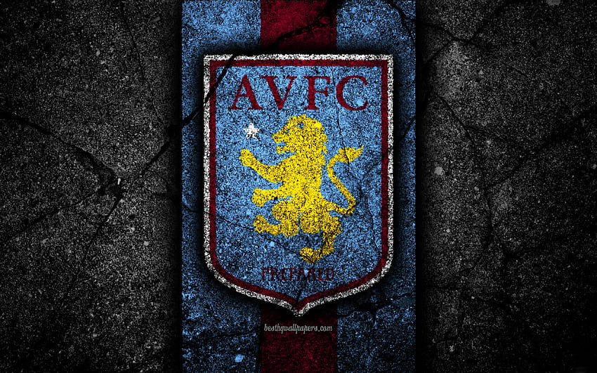 アストン ヴィラ FC、ロゴ、サッカー、avfc、アストン ヴィラ、サッカー 高画質の壁紙