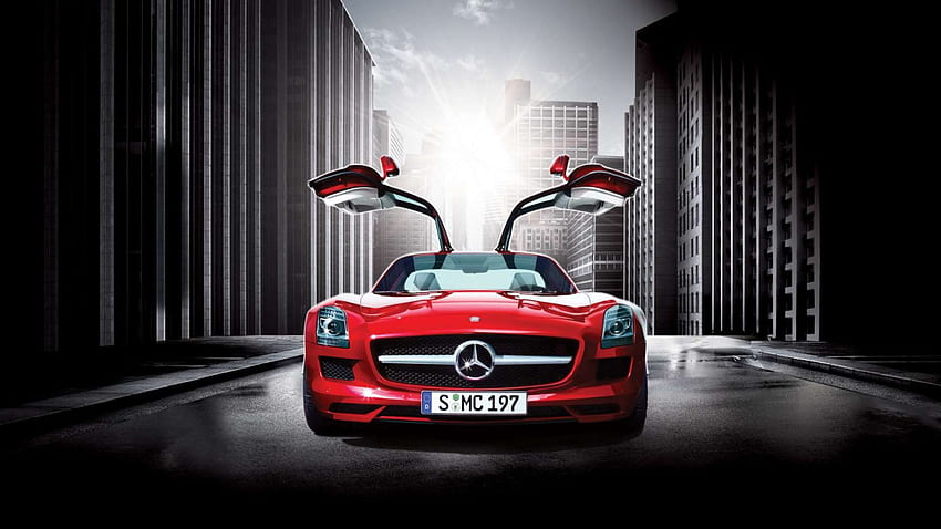 Mercedes Benz SLS AMG, fun, SLS AMG, car, cool, Mercedes Benz HD wallpaper