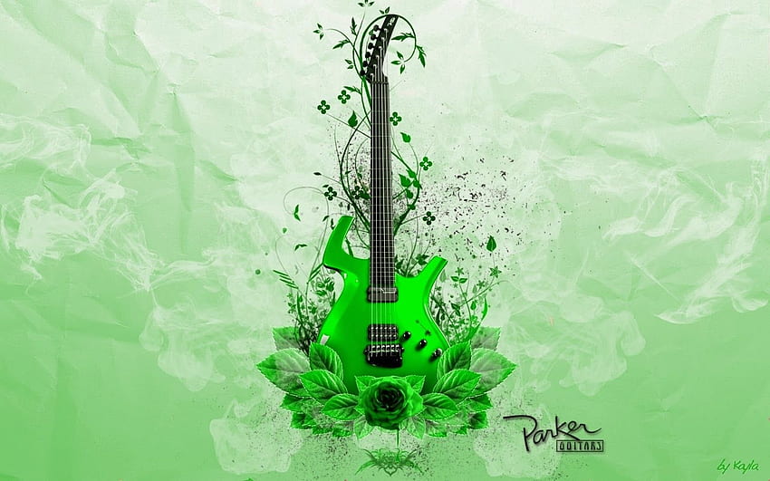 sigorta hakkında her şey: Yeşil gitar müziği, Güzel Müzik HD duvar kağıdı