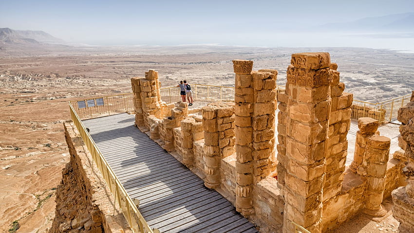 แหล่งโบราณคดีที่โดดเด่นที่สุด 10 แห่งในอิสราเอล Masada วอลล์เปเปอร์ HD