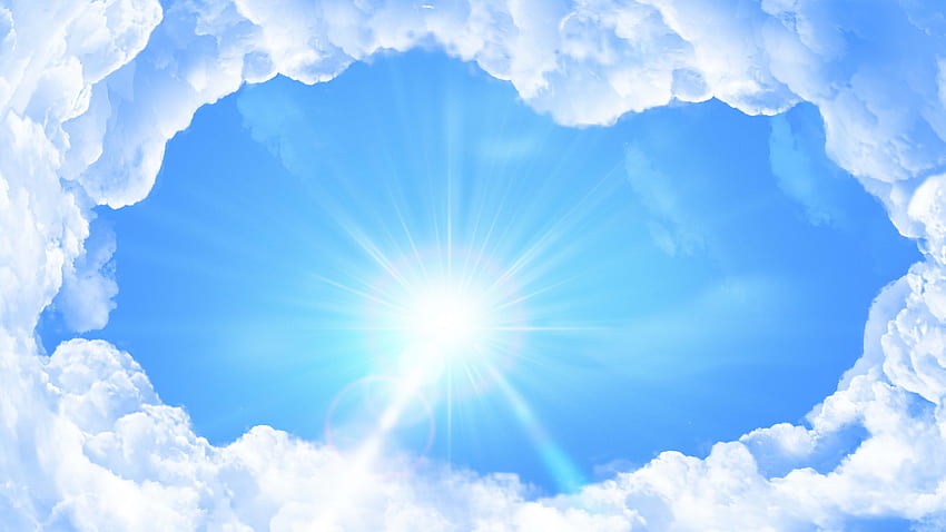 Heaven clouds background - PSDgraphics