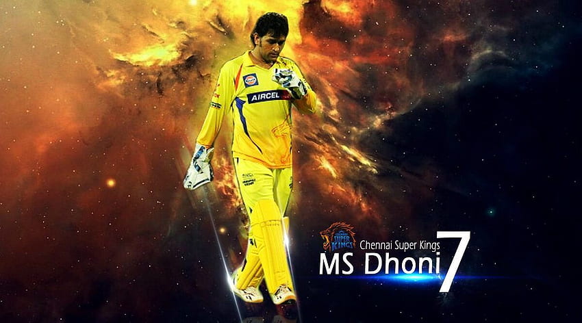 MS Dhoni in Chennai Super Kings Jersey & for Online for All CSK Fans Ahead of IPL 2020, CSK 2021 HD wallpaper