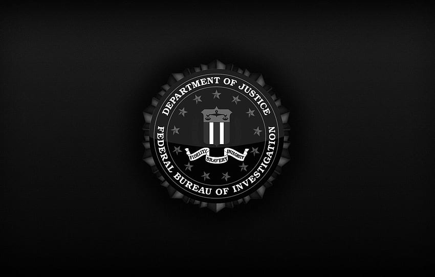 black, logo, the FBI, FBI for , section HD wallpaper