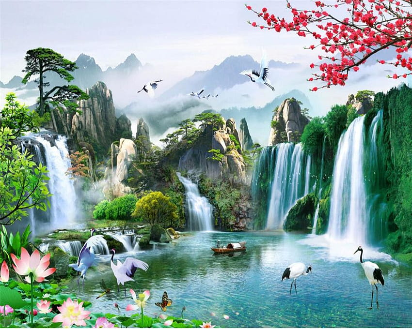 Beibehang คำจำกัดความของทิวทัศน์ธรรมชาติที่มีความคมชัดสูง ภาษาจีน วอลล์เปเปอร์ HD