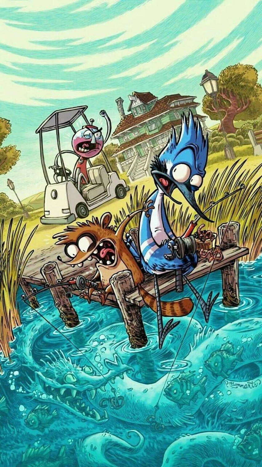 Regular Show Phone - Awesome, Mordecai and Rigby HD phone wallpaper