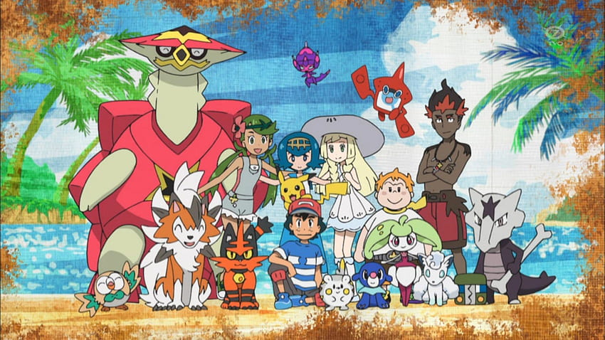 ED updated with Torracat. Pokémon Sun and Moon, Sun and Moon Pokemon Anime HD wallpaper
