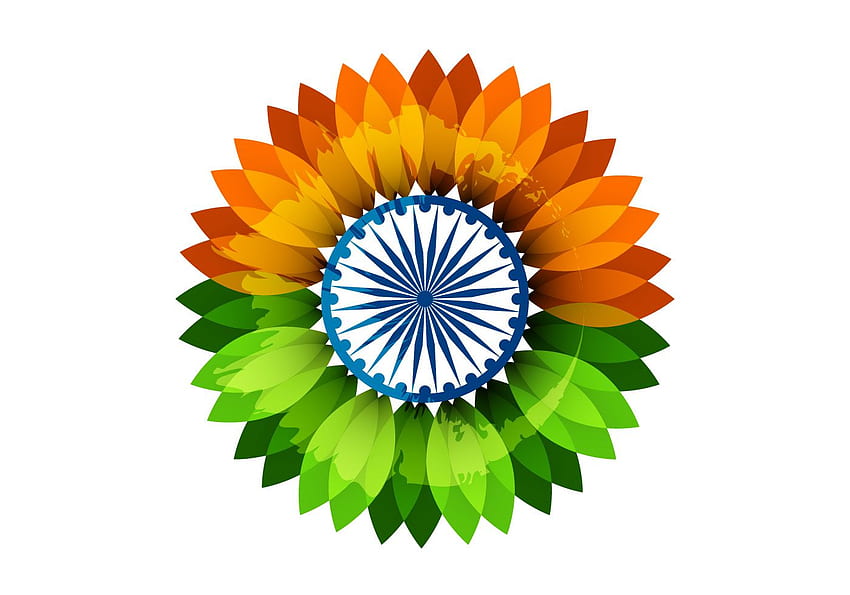 Векторна графика на индийското знаме - (9674 s), индийска емблема HD тапет