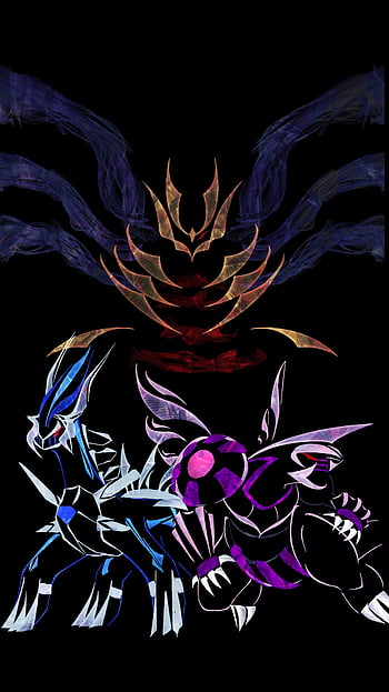 giratina, arceus, dialga, palkia, and giratina (pokemon) drawn by  kemonomichi_(blue_black)