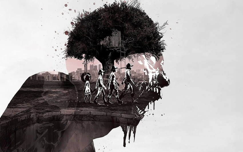 The Walking Dead The Telltale Definitive Series Resolución, juegos y antecedentes, arte de The Walking Dead fondo de pantalla